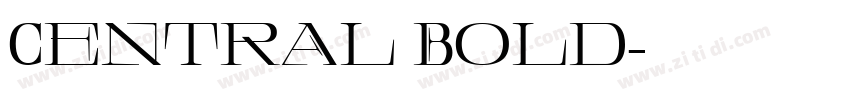 Central Bold字体转换
